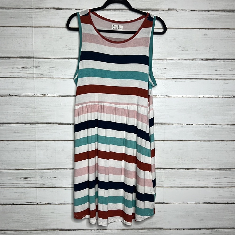 Maurices 24/7 Stripe Sun Dress Size XL NWT